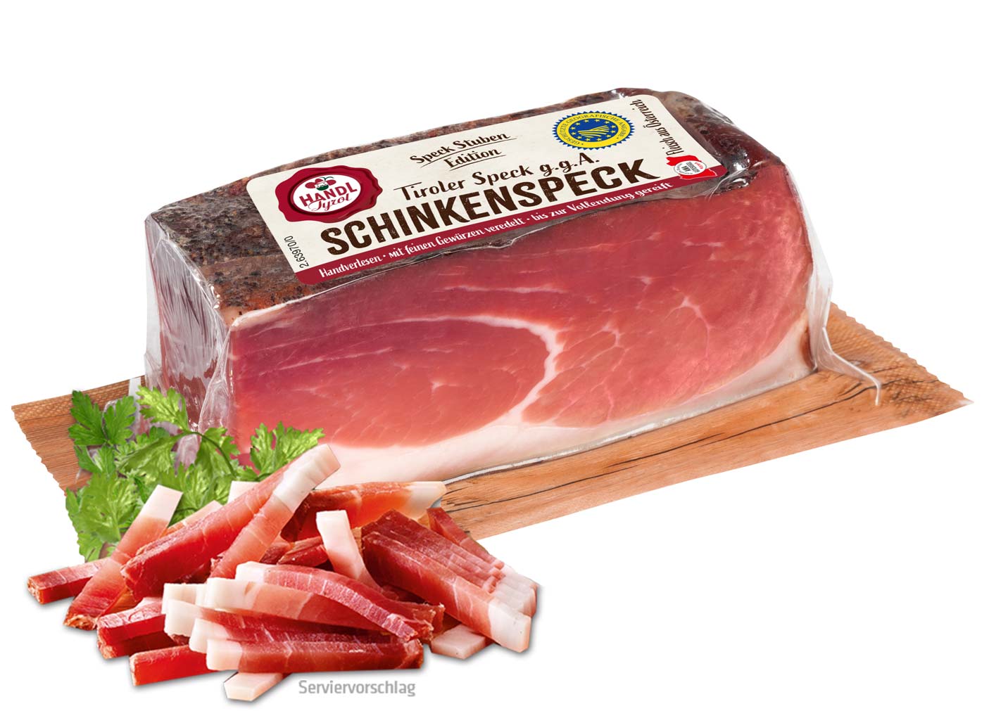 Handl Tyrol Schinkenspeck 350g AMA, Speck Stuben Edition