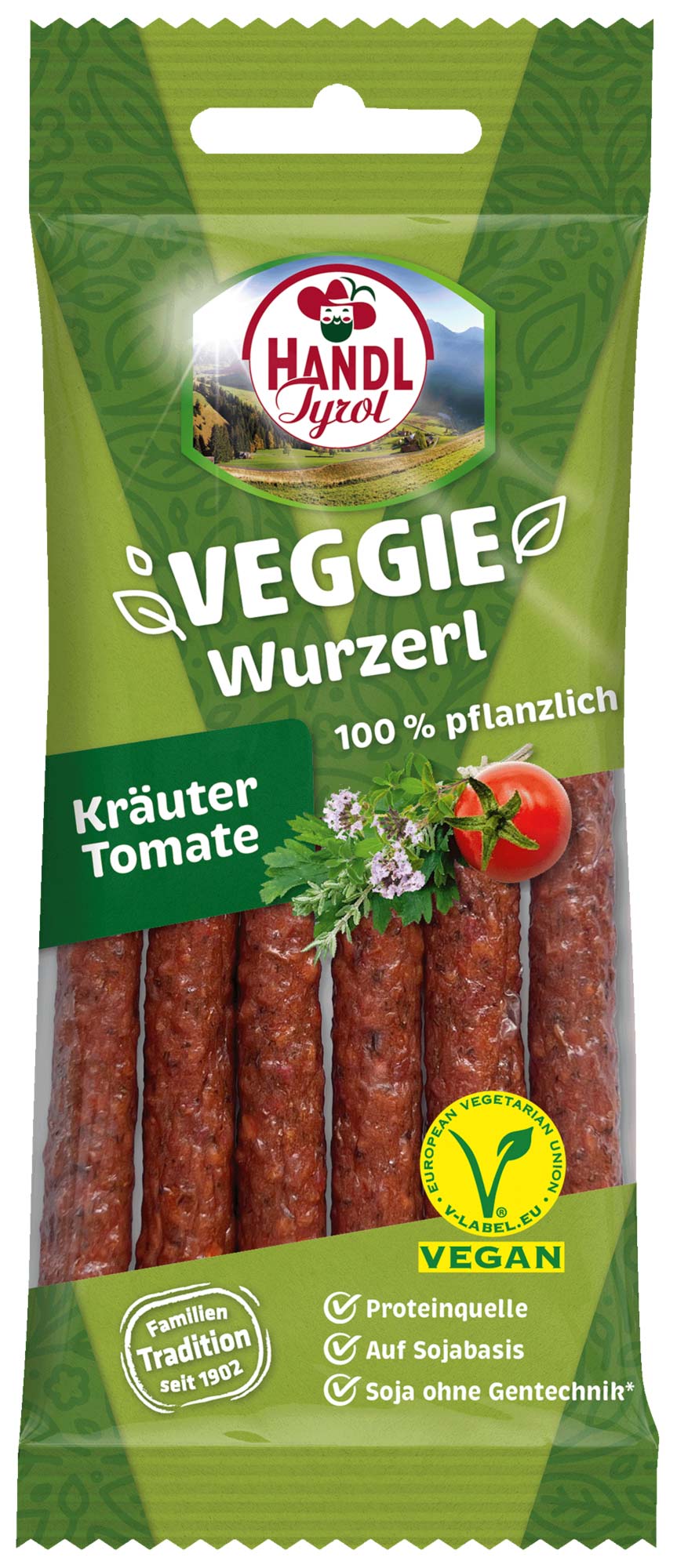 Handl Tyrol Veggie Kaminwurzerl Kraueter Tomate